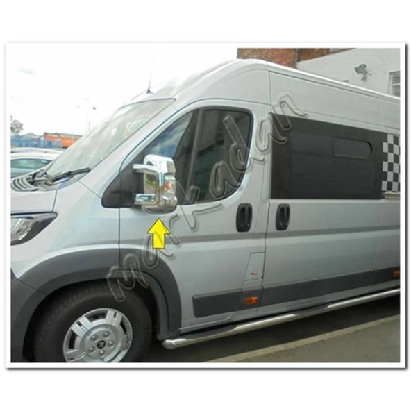 Markadan Peugeot Boxer Krom Ayna Kapağı 2006 Sonrası 2 Parça Abs Krom ürün görseli 1