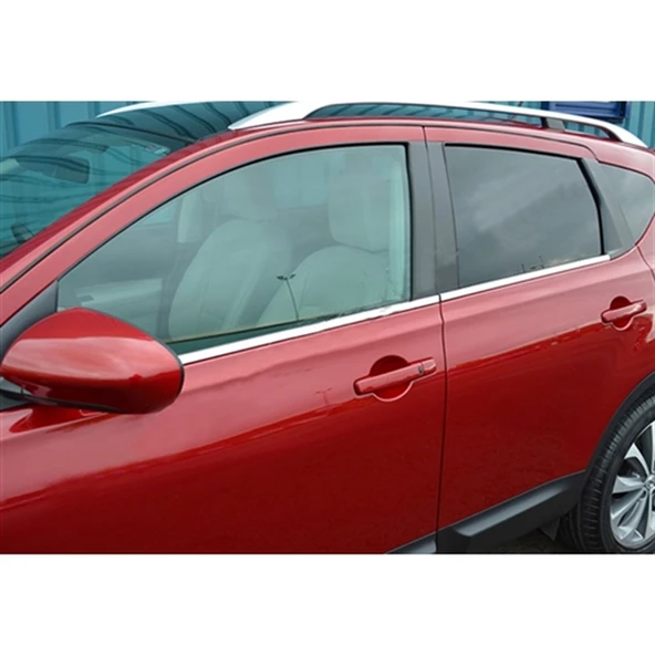 Markadan Nissan Qashqai+2 Krom Cam Çıtası 2010-2014 4 Parça Paslanmaz Çelik ürün görseli 1