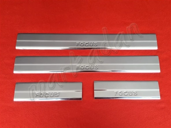 Markadan Ford Focus Krom Kapı Eşiği 2011-2018 4 Parça Paslanmaz Çelik ürün görseli 1