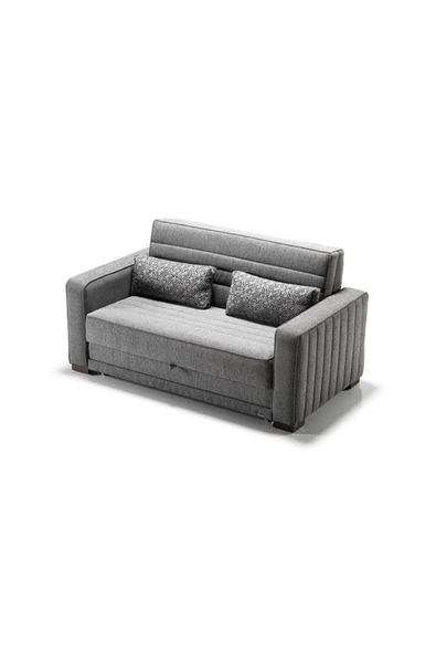 Vipa Home Bunco İkili Yataklı Olabilen Fonksiyonel Kanepe, Gri Salon ve Oturma Odası (Yatak Ölçüleri:137 190) ürün görseli 1
