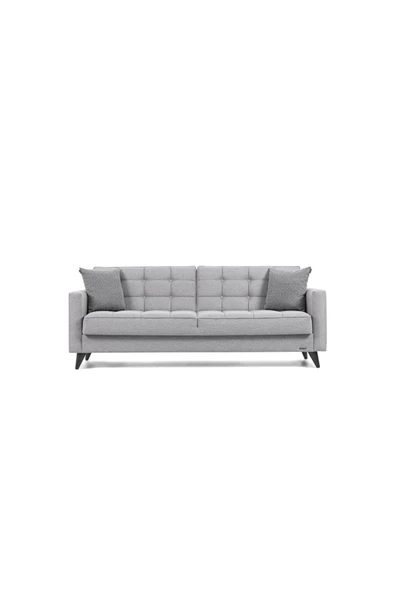 Vipa Home Vipa Orlando  Yataklı Sandıklı Konforlu  Üçlü Kanepe, Salon ve Oturma Odası İçin, Gri ürün görseli 1