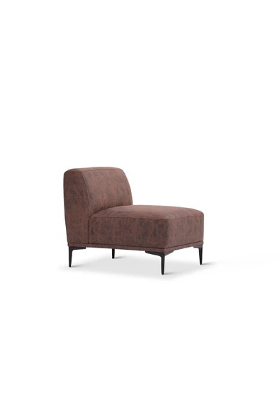 Vipa Home New York Tekli Berjer Koltuk, Harmony, Comfort Plus ,Ofis Salon ve Oturma Odası için Kahverengi ürün görseli 1