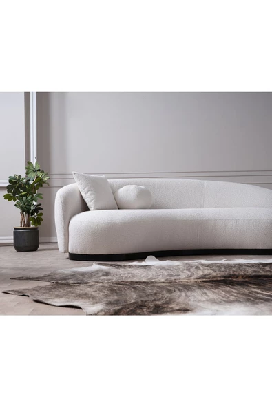 Vipa Home Vipa New Moon Lüks Modern Şık İskandinav Tasarım Üçlü Koltuk, Comford, Salon ve Oturma Odası İçin ürün görseli 1