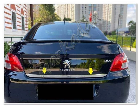 Peugeot 301 Krom Bagaj Alt Çıta 2012 Sonrası Paslanmaz Çelik ürün görseli 1