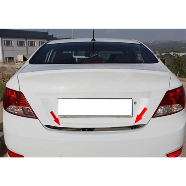 Hyundai Accent Blue Krom Bagaj Alt Çıta 2011-2018 Paslanmaz Çelik ürün görseli 1