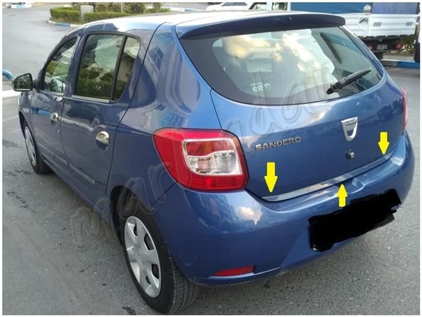Dacia Sandero Krom Bagaj Alt Çıta 2012-2020 Paslanmaz Çelik ürün görseli 1