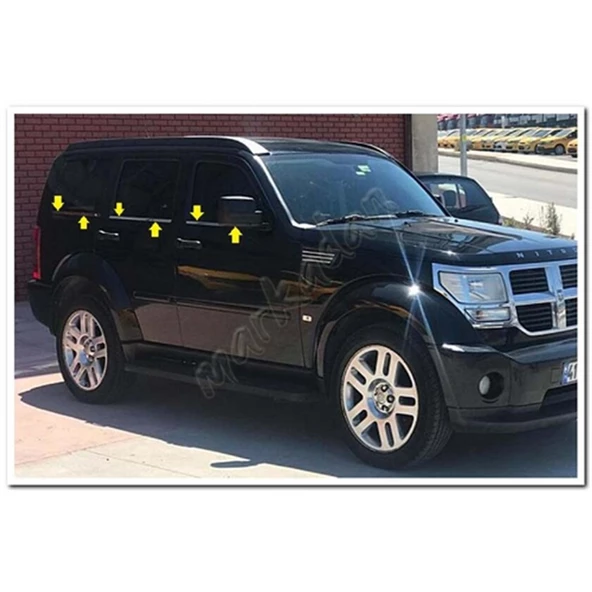 Dodge Nitro Krom Cam Çıtası 2007-2012 6 Parça Paslanmaz Çelik ürün görseli 1