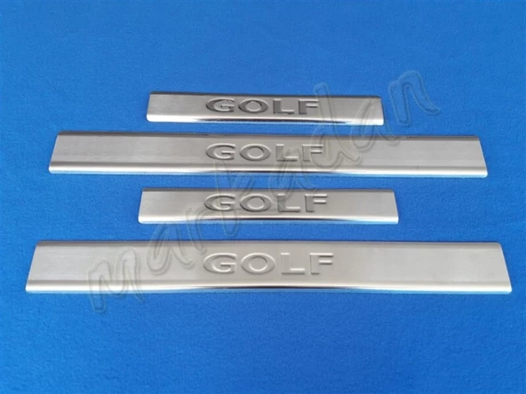VW Golf 6 Krom Kapı Eşiği 2009-2012 4 Parça Paslanmaz Çelik ürün görseli 1