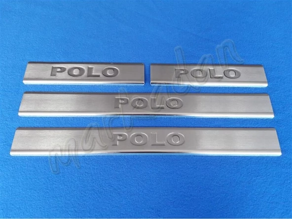 VW Polo Krom Kapı Eşiği 2009-2017 4 Parça Paslanmaz Çelik ürün görseli 1