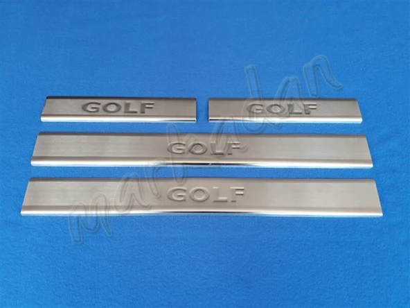 VW Golf 4 Krom Kapı Eşiği 1998-2004 4 Parça Paslanmaz Çelik ürün görseli 1