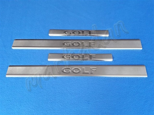 VW Golf 5 Krom Kapı Eşiği 2004-2009 4 Parça Paslanmaz Çelik ürün görseli 1