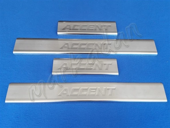 Hyundai Accent Blue Krom Kapı Eşiği 2011-2018 4 Parça Paslanmaz Çelik ürün görseli 1