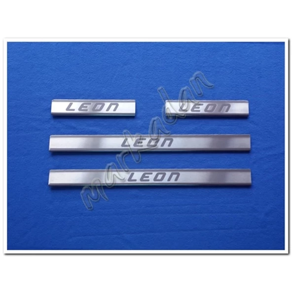 Seat Leon Krom Kapı Eşiği 2012-2019 4 Parça Paslanmaz Çelik ürün görseli 1