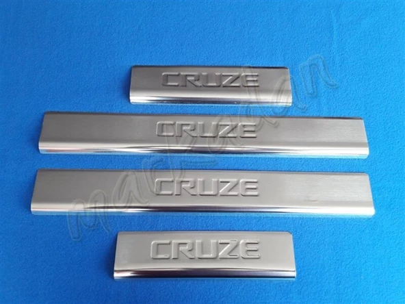Chevrolet Cruze Krom Kapı Eşiği 2009-2016 4 Parça Paslanmaz Çelik ürün görseli 1