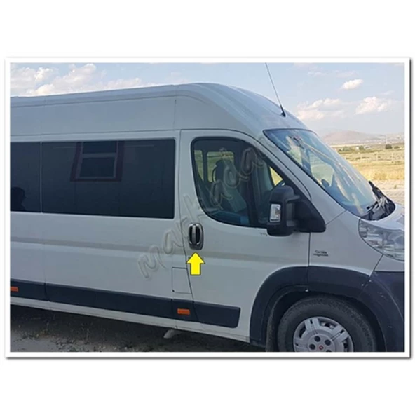 Fiat Ducato Krom Kapı Kolu 2006-2014 4 Kapı 8 Parça Paslanmaz Çelik - Resim 3