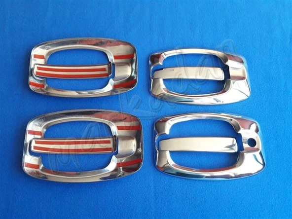 Citroen Jumper Krom Kapı Kolu 2006 Sonrası 4 Kapı 8 Parça Paslanmaz Çelik - Resim 2