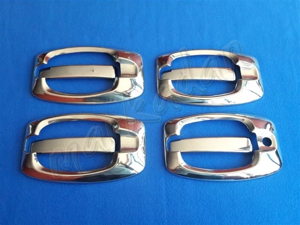 Fiat Ducato Krom Kapı Kolu 2006-2014 4 Kapı 8 Parça Paslanmaz Çelik ürün görseli 1