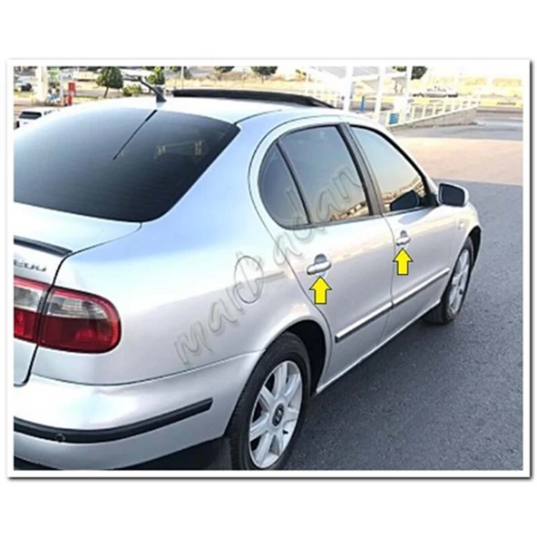 Seat Toledo Krom Kapı Kolu 1998-2004 4 Kapı Paslanmaz Çelik - Resim 3