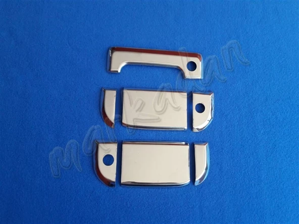 VW T4 Transporter Krom Kapı Kolu 1995-2003 3 Kapı 7 Parça Paslanmaz Çelik ürün görseli 1