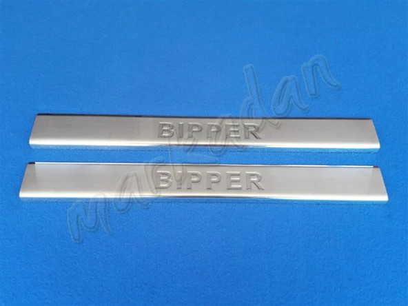 Peugeot Bipper Krom Kapı Eşiği 2008 Sonrası 2 Parça Paslanmaz Çelik ürün görseli 1