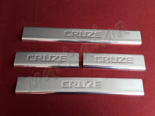DB Chrome Chevrolet Cruze Krom Kapı Eşiği 2009-2016 4 Parça P.Çelik ürün görseli 1