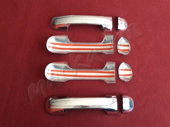 DB Chrome Ford Connect Kapı Kolu Nikelajı 2002-2014 4 Kapı P.Çelik - Resim 2