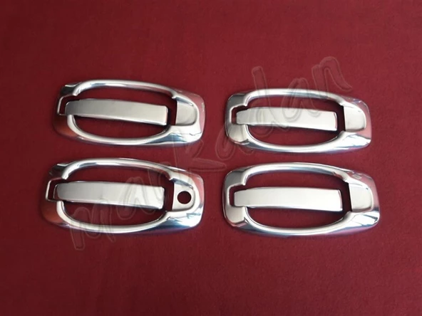 DB Chrome Fiat Fiorino Kapı Kolu Nikelajı 2008 Sonrası 4 Kapı 8 Parça P.Çelik ürün görseli 1