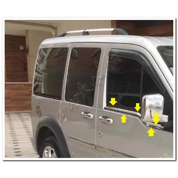 DB Chrome Ford Connect Cam Çıtası Nikelajı 2002-2014 2 Parça P.Çelik ürün görseli 1