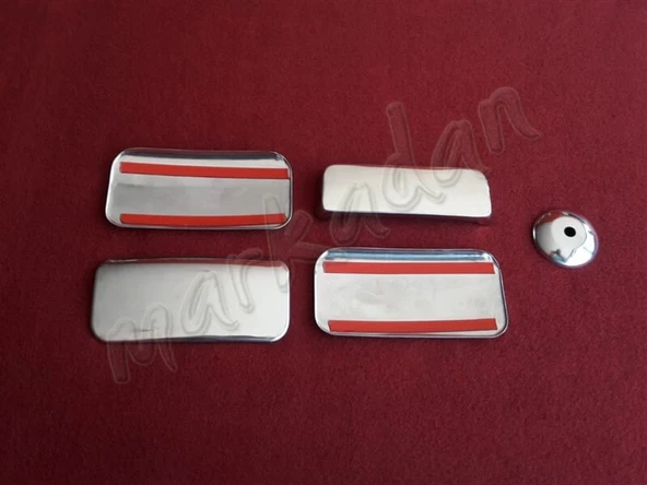 DB Chrome Ford Transit Kapı Kolu Nikelajı 2003-2013 4 Kapı 5 Parça P.Çelik - Resim 2
