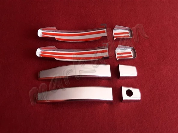 DB Chrome Opel Zafira Kapı Kolu Nikelajı 2005-2012 4 Kapı P.Çelik - Resim 2