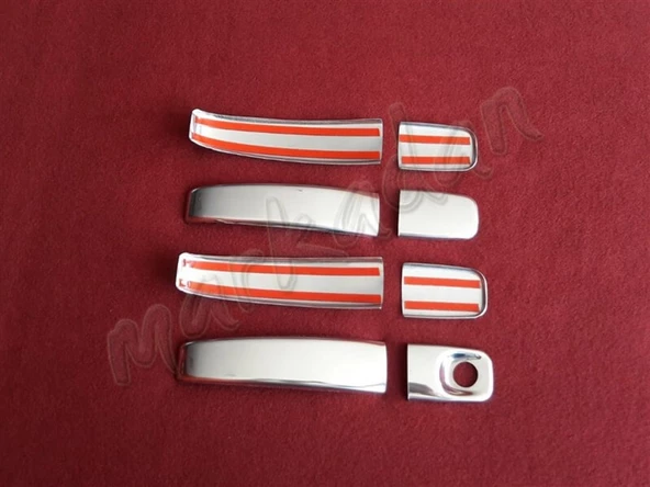 DB Chrome Opel Vivaro Kapı Kolu Nikelajı 2001-2014 4 Kapı P.Çelik - Resim 2