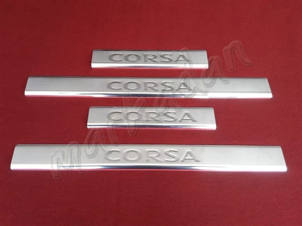 DB Chrome Opel Corsa C Krom Kapı Eşiği 2000-2006 4 Parça P.Çelik ürün görseli 1