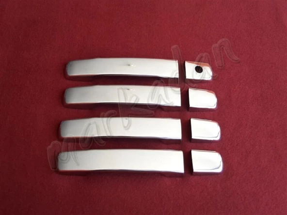 DB Chrome Nissan Qashqai Sensörsüz Kapı Kolu Nikelajı 2007-2014 4 Kapı P.Çelik ürün görseli 1