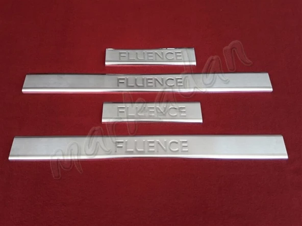 DB Chrome Renault Fluence Krom Kapı Eşiği 2010-2016 4 Parça P.Çelik ürün görseli 1