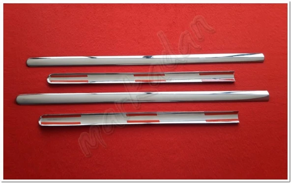 DB Chrome VW Caddy Krom Yan Kapı Çıtası 2004-2014 4 Parça P.Çelik - Resim 3