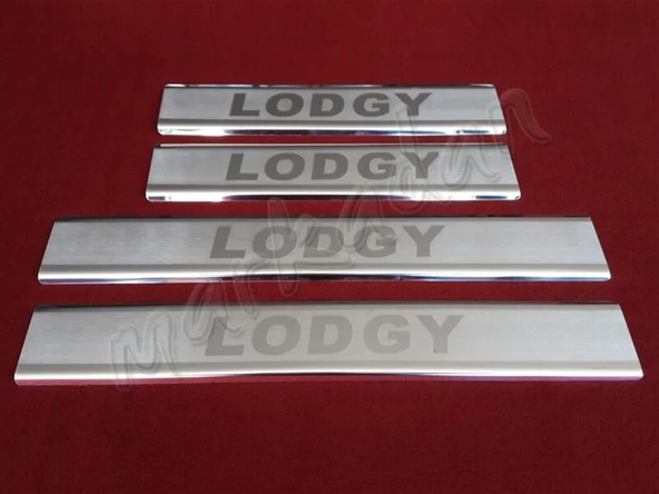 DB Chrome Dacia Lodgy Krom Kapı Eşiği 2012-2022 4 Parça P.Çelik ürün görseli 1