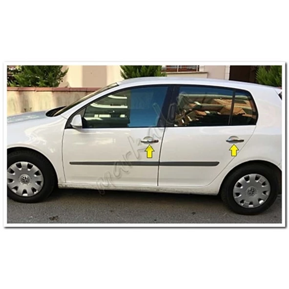 DB Chrome VW Golf 5 Kapı Kolu Nikelajı 2004-2009 4 Kapı P.Çelik - Resim 4