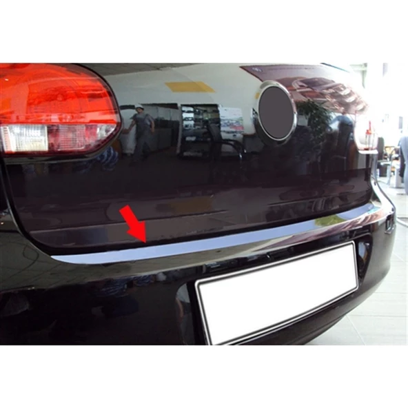 DB Chrome VW Golf 6 Krom Bagaj Alt Çıta 2009-2012 P.Çelik ürün görseli 1