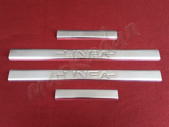 DB Chrome Fiat Linea Krom Kapı Eşiği 2006-2018 4 Parça P.Çelik ürün görseli 1