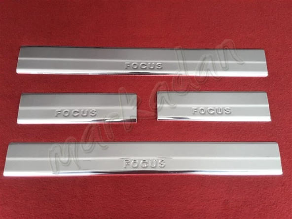 DB Chrome Ford Focus Krom Kapı Eşiği 2011-2018 4 Parça P.Çelik ürün görseli 1