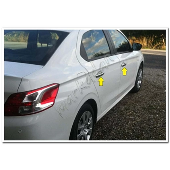 DB Chrome Peugeot 301 Kapı Kolu Nikelajı 2012 Sonrası 4 Kapı P.Çelik - Resim 2