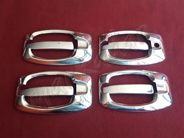 DB Chrome Fiat Ducato Kapı Kolu Nikelajı 2006-2014 4 Kapı 8 Parça P.Çelik ürün görseli 1