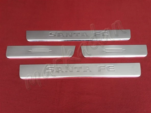 DB Chrome Hyundai Santa Fe Krom Kapı Eşiği 2007-2012 4 Parça P.Çelik ürün görseli 1