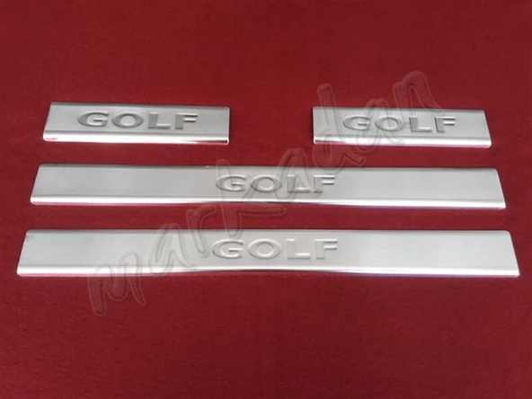 DB Chrome VW Golf 7 Krom Kapı Eşiği 2012-2020 4 Parça P.Çelik ürün görseli 1