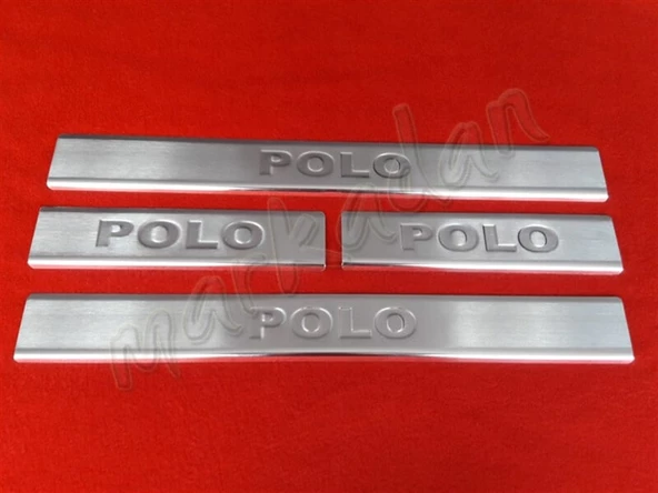Markadan VW Polo Krom Kapı Eşiği 2009-2017 4 Parça Paslanmaz Çelik ürün görseli 1