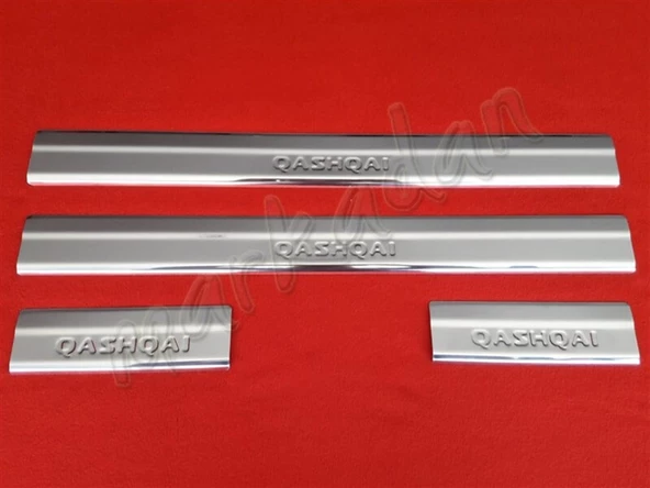 Markadan Nissan Qashqai Krom Kapı Eşiği 2014-2021 4 Parça Paslanmaz Çelik ürün görseli 1