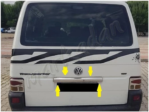 Markadan VW T4 Transporter Krom Bagaj Çıtası 1995-2003 Paslanmaz Çelik ürün görseli 1