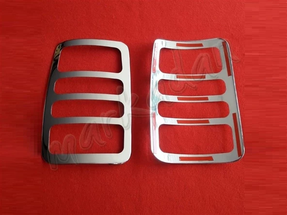 Markadan VW Caddy Krom Stop Çerçevesi 2004-2014 2 Parça Paslanmaz Çelik - Resim 2