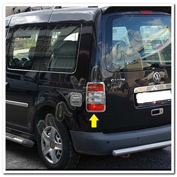 Markadan VW Caddy Krom Stop Çerçevesi 2004-2014 2 Parça Paslanmaz Çelik - Resim 3