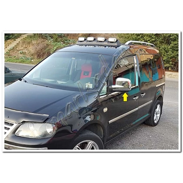 Markadan VW Caddy Krom Ayna Kapağı 2004-2014 2 Parça Abs Krom - Resim 4